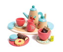 Hape(ハペ) おままごとティータイムセット 30.3×24.3×8.2cm 3才以上 木製 おままごと おもちゃ E3207