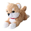 サンレモン ひざ わんこ 柴犬 ベージュ SS 10×13×26cm ぬいぐるみ アニマル P-8092