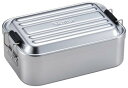 スケーター (skater) 弁当箱 深型 1000ml 大容量 ふわっと盛れる アルミ製 男性用 シルバー AFD10-A