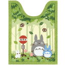 グリーン 約80×60cm センコー となりのトトロ なかま ロングトイレマット 37147