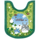 センコー となりのトトロ あおぞらどんぐり トイレマット ロング丈 約78×60cm グリーン トトロ 日本製 抗菌 防臭 34756
