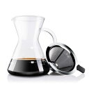 Love-KANKEI コーヒーサーバー コーヒードリッパー コーヒーカラフェセット プレゼント スポンジブラシ付属 耐熱ガラス ステンレスフィルター 2層メッ...