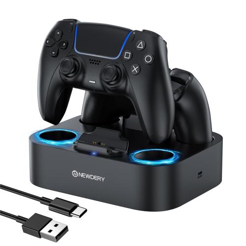 NEWDERY PS5 ȥ顼 ť ® 2ƱŲǽ ֤Ųǽ ὼɻ USB-C֥° LE...