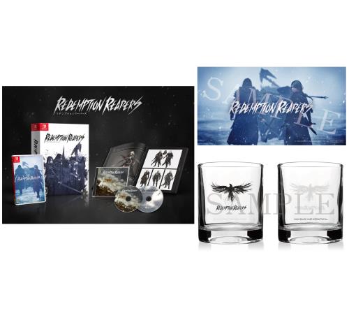 Redemption Reapers(リデンプションリーパーズ) 版 -Switch オリジナルロックグラス、オリジナルステッカー 同梱 特典アートブック、サウンドトラック(2枚組) 同梱