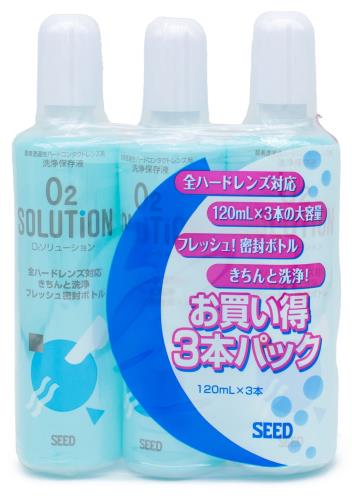 SEED(シード) O2ソリューション 120ml×3本 (コンタクトケア用品) SEED(シード) O2ソリューション 120ml×3本 (コンタクトケア用品)