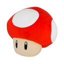 三英貿易 スーパーマリオ ぬいぐるみ雑貨 アイテムクッション(スーパーキノコ) W30×D28×H26cm クッション