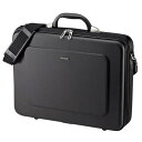 サンワサプライ セミハードPCケース 耐衝撃 撥水加工 鍵付き 15.6インチワイド対応 BAG-EVA7BKN