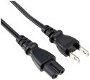 バッファロー BUFFALO 電源ケーブル 2ピンソケット(メス)⇔2ピンプラグ(オス)2m BSACC0520BKA