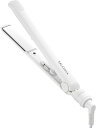 SALONIA サロニア ストレートアイロン ヘアアイロン 24mm 耐熱ポーチ付 海外対応 SL-004SW ホワイト