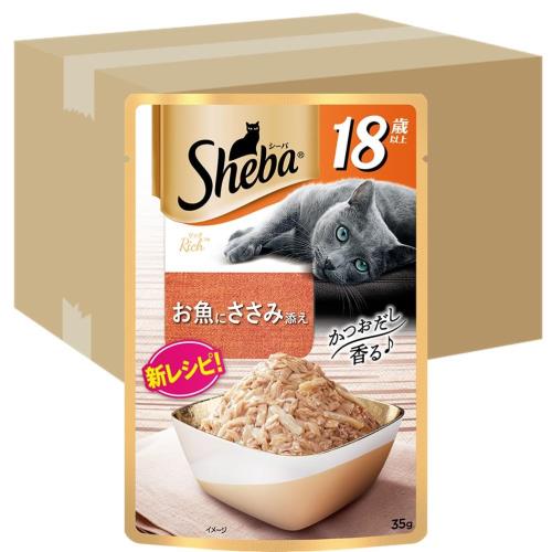 シーバ (Sheba) リッチ 18歳以上 ごちそうフレーク お魚にささみ添え 35g×96個