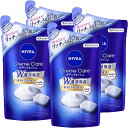 ニベア まとめ買い クリームケア ボディウォッシュ ヨーロピアンホワイトソープの香り つめかえ用 360ml×4個パック W濃厚保湿(4)