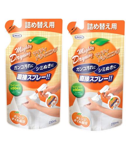 まとめ買いUYEKI(ウエキ) マイティドライニング 部分洗い用洗剤 スプレータイプ 詰替 230mL×2個セット まとめ買いUYEKI(ウエキ) マイティドライニング 部分洗い用洗剤 スプレータイプ 詰替 230mL×2個セット