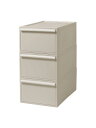 ライクイット (like-it) 収納ボックス クローゼットシステム 引出し (M) 3個組 ベージュ CS-D2 3P 奥行き52cm クローゼット収納にピッタリ