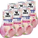 消臭元 まとめ買いトイレの もぎたて白桃 消臭芳香剤 トイレ用 置き型 400ml×6個 小林製薬