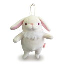 シナダグローバル(Shinada Global) もちシリーズ もちうさぎ ロップイヤー ホワイト (mini) 7×5×14cm ぬいぐるみ うさぎ アニマル MOUS-0088RWH