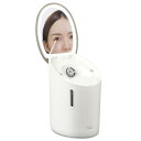 アイリスオーヤマ フェイススチーマー VOCE2023年下半期美容家電ベスコス スキンケア美顔器部門5位3モード搭載 ライト3種類 大容量タンク ミラー付 お手入れ簡単 黒ずみ 保湿 メイク落とし FST-101 ホワイト