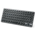 iClever ワイヤレスキーボード Bluetooth&2.4G 無線 キーボード 充電式Type-C 静音 小型 薄型 JIS基準 日本語配列 軽量 パンタ...