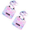 COLORFUL CANDY STYLE ラージタイプ移動ポケット・付けポケット 撥水・軽量タイプ ふわふわキュートなキャンディポップ 2枚セット 女の子 かわいい 子供用 付けポケット 子供 移動ポケット ポケットポーチ ハンカチ ティッシュ ウエストポーチ NN602612