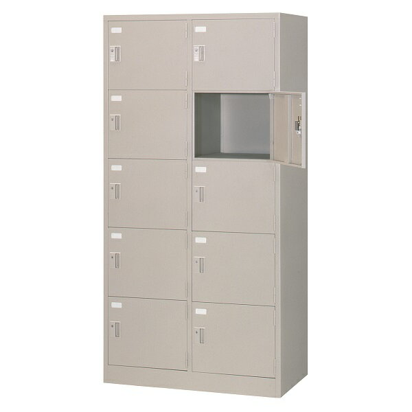 ロッカー 10人用 スチール 鍵付き シリンダー錠 オフィス 更衣室 収納 スチールロッカー 国産 完成品 法人様限定 SVG10A