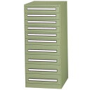 軽量工具キャビネット 高さ1300mm 10段引出し 耐荷重50kg(1引出し・均等荷重)法人のお客様限定商品 【PA-1310】