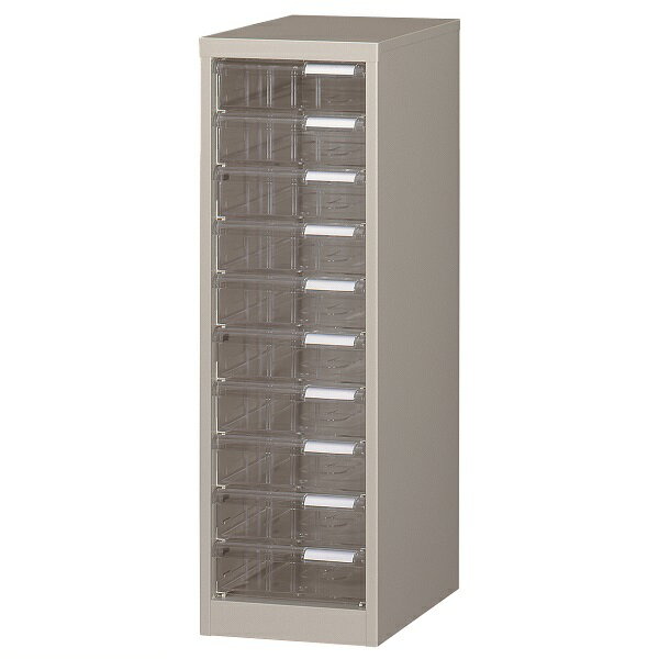 レターケースA4判縦型タイプ 1列10段 引出色透明 W279×D400×H880mm 法人様限定商品 [A-110]...