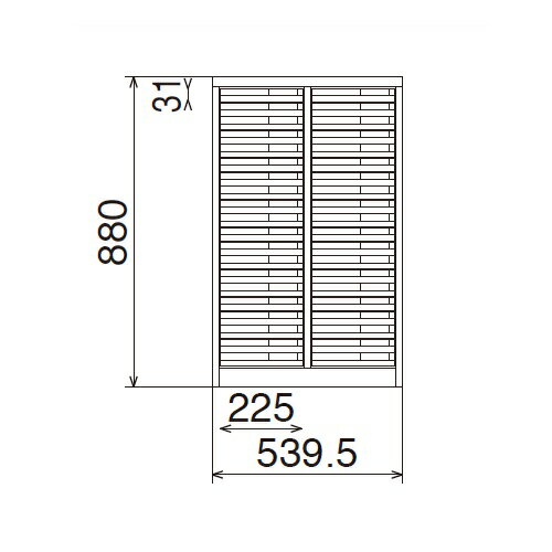 レターケースA4判縦型タイプ 2列20段 引出色透明 W540×D400×H880mm 法人様限定商品...