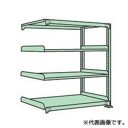 【連結型】スチール棚 中量棚 500kg/段タイプ 高さ1200×間口1800×奥行750mm 棚板4枚 業務用ラック お客様組立 送料別 法人様限定商品