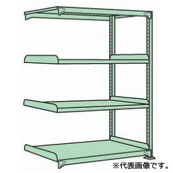 【連結型】スチール棚 中量棚 300kg/段タイプ 高さ2100×間口1500×奥行450mm 棚板4枚 業務用ラック お客様組立 送料別 法人様限定商品 1