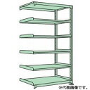 【連結型】スチール棚 中量棚 300kg/段タイプ 高さ2400×間口900×奥行900mm 棚板6枚 業務用ラック お客様組立 送料別 法人様限定商品