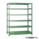 スチール棚 中量棚 単体型 300kg/段タイプ 高さ1800×間口900(柱芯)×奥行600mm 棚板6枚 業務用ラック お客様組立 送料別 法人様限定商品