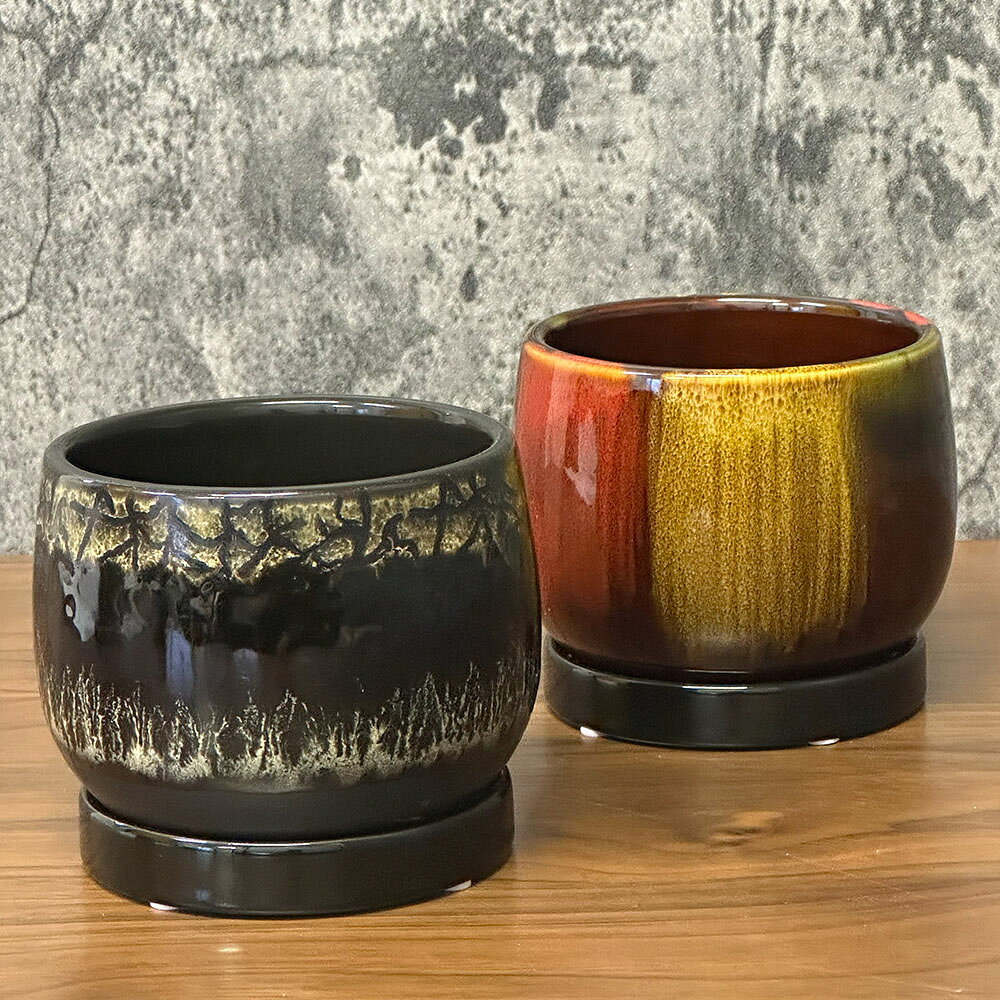 【2個同時購入5％OFFクーポン配布中】 観葉植物 鉢 おしゃれ 選べるデザイン 3.5号...
