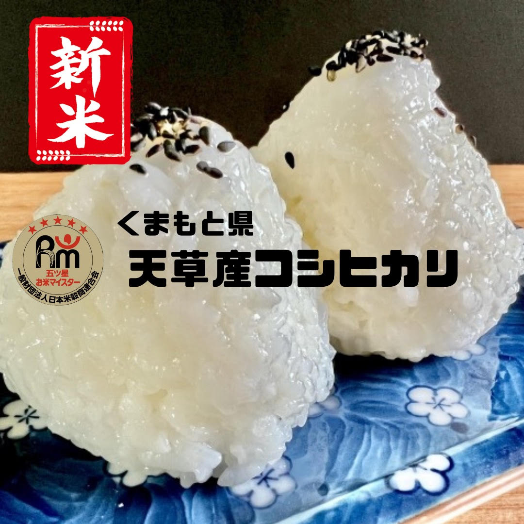 【新米】令和6年　熊本県天草産 コシヒカリ　玄米30kg(10kg×3袋)/白米27kg(9kg×3袋)【送料無料】【数量限定】【おいしいお米】【九州産　米】のサムネイル