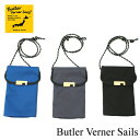 バトラーバーナーセイルズ サコッシュ メンズ Butler Verner Sails（バトラーバーナーセイルズ）コーデュラバーチカルサコッシュ　日本製　サコッシュ　ショルダーバッグ　コーデュラ　ナイロン　本革