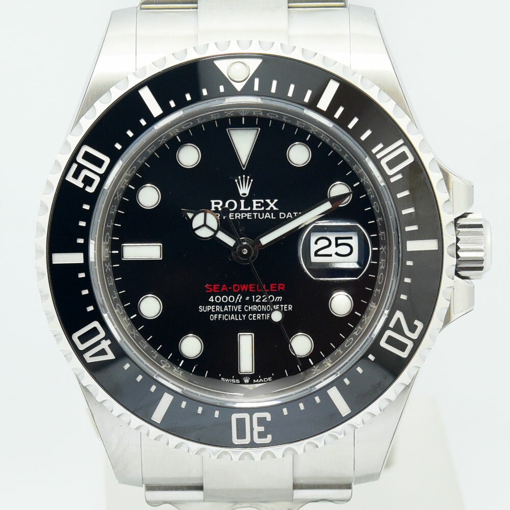 ロレックス 未使用品 メンズ ROLEX シードゥエラー SEA-DWELLER 自動巻 オートマ 126600 ランダム番 シール付き バーコード付き SS ステンレススチール ブラック