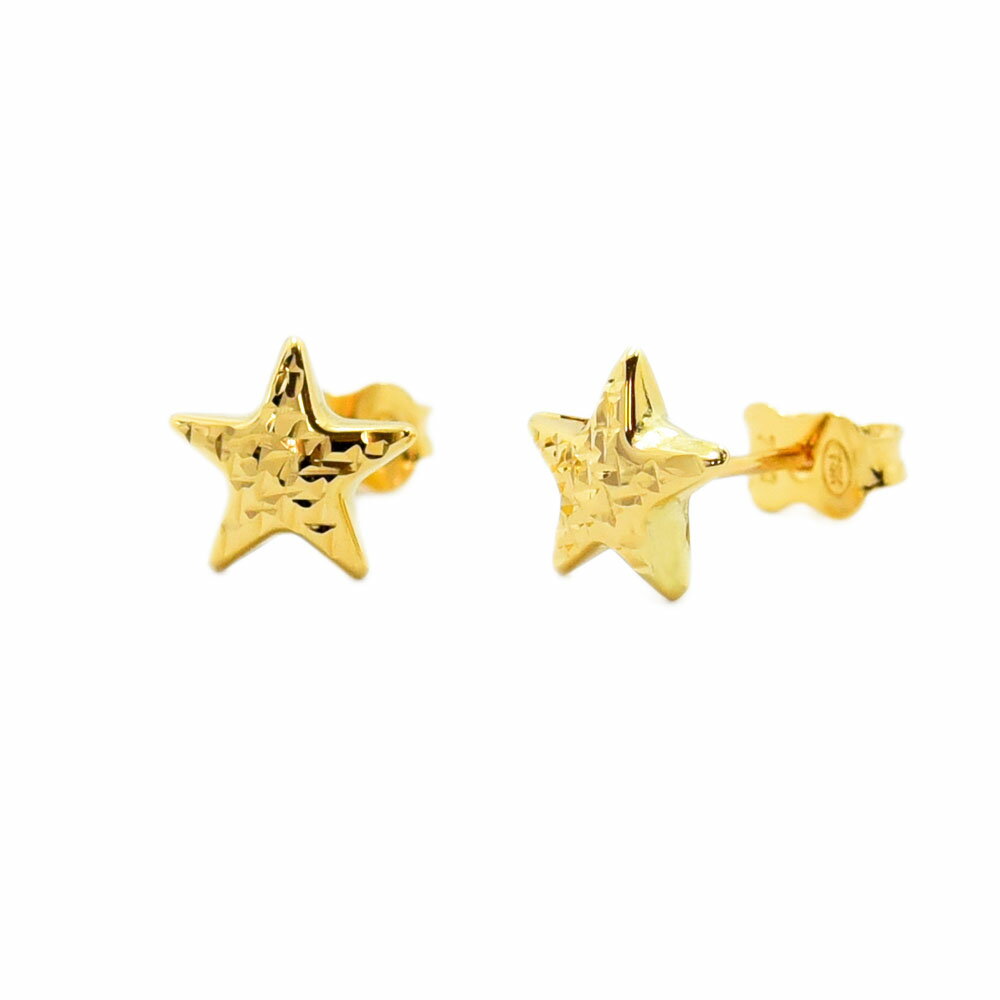 DETAIL ■サイズ スター:約8.3 × 8.5mm / ポスト径:約0.8mm / 重量:約0.9g ■素材 18金 750（刻印あり） ■付属品 アクセサリーポーチ ■コメント スターモチーフのピアスです。 お問い合わせお待ちしております。 撮影にはデジタルカメラを使用しております。実際の商品と色や質感が異なる場合がございますのでご了承ください。当店で中古商材を中心に取り扱っております。すべての状態を掲載できない場合もございます。気になる点は事前にお問い合わせお願いいたします。同時販売を行っている商品もございます。そのためご注文いただいた後に、まれに在庫切れになる場合がありますのでご了承ください。その他デザインピアスはこちらです。 シンプルなラウンドピアスはこちらです。