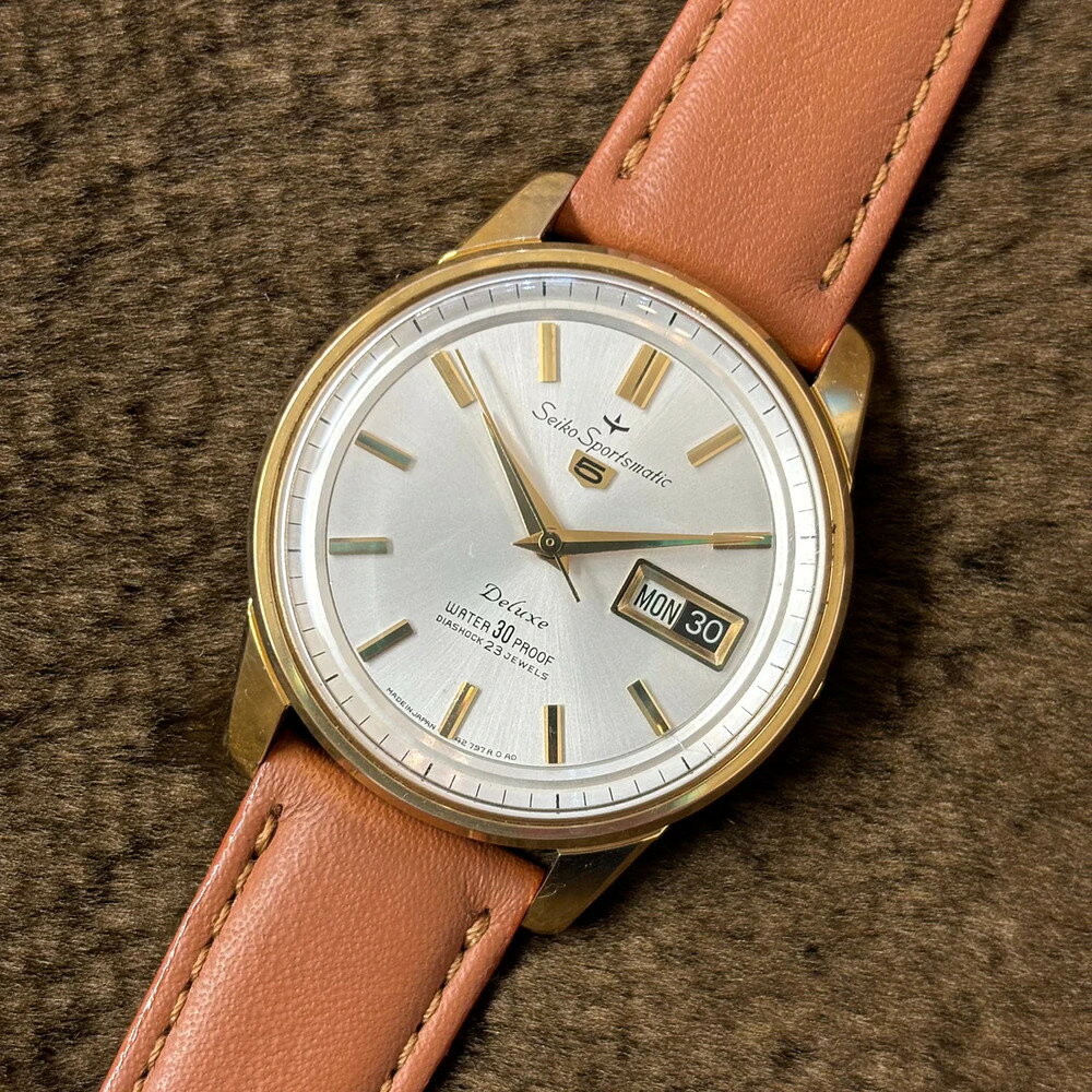 SEIKO セイコー 腕時計 メンズ スポーツマチック デラックス 自動巻き Ref.7606-7971 1964年製 中古 アンティークのサムネイル