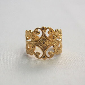 ＼期間限定20%OFF／ スカシ広幅リングパーツ G.ゴールド 06Af99_