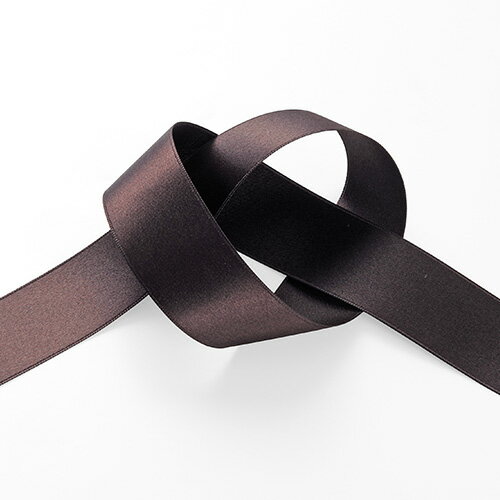 エリートサテンリボン（102） 24mm 320.ダークブラウン 07Aa99_