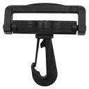 \期間限定10%OFF/ YKK プラスチックパーツ ナスカン(LN50) 50mm幅テープ用 黒 1個入 08Bk99_