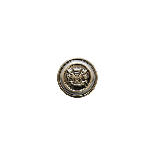 ふちあり紋章メタルボタン 鷲盾（10080667） 21mm BS.ブロンズシルバー 08Bg99_