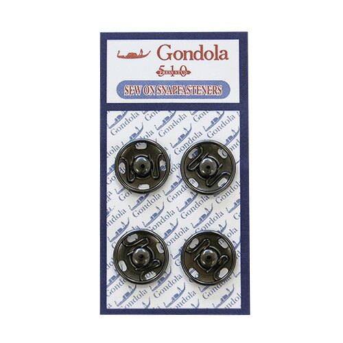 ＼期間限定20％OFF／ スナップボタン ゴンドラスナップ（510） 17mm イブシ/ブラックニッケル 08Bg99_