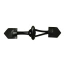 \期間限定10%OFF/ ひも付きダッフルボタン(MK193) 40mm 黒 08Bg99_