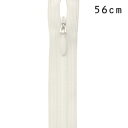 YKK コンシールファスナー 止め(2cc) 56cm 030.ミルキーホワイト 08Co99_(3)