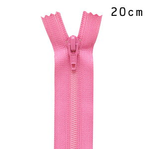 YKK フラットニットファスナー 止め（25FK） 20cm 515.ホットピンク 08Co99_