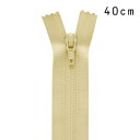 YKK フラットニットファスナー 止め(25FK) 40cm 551.イエローベージュ 08Co99_(3)