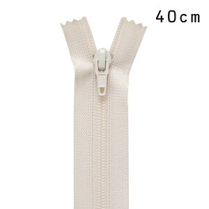 YKK フラットニットファスナー 止め（25FK） 40cm 571.ピンクホワイト 08Co99_