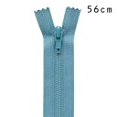 YKK フラットニットファスナー 止め(25FK) 56cm 555.ピジョンブルー 08Co99_