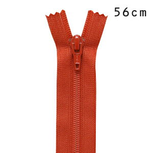 YKK フラットニットファスナー 止め（25FK） 56cm 045.レンガ 08Co99_