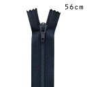 YKK フラットニットファスナー 止め(25FK) 56cm 071.ダークネイビー 08Co99_(3)