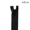 YKK 4ビスロンファスナー 止め(4VS DA C) 40cm 580.黒 08Co99_